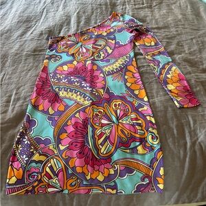 Lily Pulizter Silk Blend Multicolored Dress